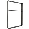 Taormina Design Gamba per penisola in ferro, profilo 80x6 mm - Sostegno su misura per penisola cucina e bancone - UPen8006
