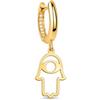 Handmade Delicato pendente Hamsa orecchini, piccolo mano di Fatima custode Talisman compleanno