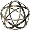 Discoverying Genesa Genesa Pentasfera in Acciaio Inox, 32cm di diametro, fasce larghe 15mm, intrecciate simmetricamente e fissate con rivetti in rame