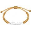 Handmade Personalizzato Macrame bracciale regolabile su misura Hemp String per donne Festa della Mamma Natale anniversario compleanno