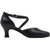 PAOUL - Basic | Scarpe da Ballo Charleston Donna col Tacco 18_60T Vitello Nero, Allenamento, Tango Argentino e Ballo Sociale