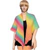 Handmade AngiesKnitting Magic : Fatto a maglia/Fatto a mano/Scialle triangolare/Scialle/Sciarpa/Sciarpa avvolgente/Sciarpa/Lavorato a maglia/Sciarpa avvolgente/Gomitolo versione/Colori arcobaleno