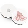 Albalù Bomboniera Magnete Ballerina Danza Scarpette in Legno Personalizzabile Nome - Bomboniere Compleanno Bambina Tema Danza Made in Italy 7x7 cm