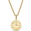 Handmade Diamante collana argento sterling 925 orologio con Lab Grown diamante ciondolo per lei Natale Festa della Mamma Natale anniversario compleanno