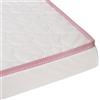 Babysom - Materassino bambino 60 x 120 cm - Reversibile estate/inverno - Lato estivo traspirante e lato invernale imbottito - Spessore 10 cm - senza trattamento chimico - Certificato Oeko-Tex - Ganse
