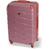 BERTOO Firenze Valigia grande XL 97 L oro rosa - Trolley rigido in ABS con 4 ruote girevoli rimovibili a 360° e serratura a combinazione