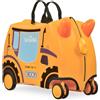 TRUNKI Valigia per bambini con ruote anteriori a 360°, bagaglio a mano da 17,6 litri, bagaglio a mano con ruote, bagaglio a mano approvato come bagaglio a mano, bagaglio da viaggio leggero per bambini