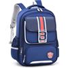 Tanou Zaino per la scuola per ragazzi 1-5 anni, ergonomico, per la scuola elementare, impermeabile, per ragazzi di 7-12 anni, con riflettente, blu navy/rosso, Mittelgroße, Classico