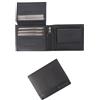 GUINNESS Set regalo portafoglio in pelle nera e portachiavi - Blocco RFID, portafoglio bifold in vera pelle da uomo, porta carte sottile, elegante e durevole - Prodotto ufficiale, Portafoglio con
