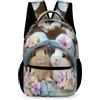 WECECE Zainetto Scuola Funny Guinea Pig per Bambini e Bambine 10-13 Anni Zaino Scuola Animal Classe 1-3 Elementare Cartella Scolastica Libri Borraccia Ombrello Gita Viaggio Quotidiano