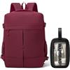 Treer Borse da Cabina Per Ryanair, 40x30x20 Impermeabile (Bordeaux) | Zaino per Ryanair Bagaglio a Mano Zaini Borsa, 20L Zaino da Viaggio Cabina Travel Viaggio Casual Daypack per Pc Portatile