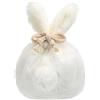 CALLARON Borsa con coulisse, morbida custodia da viaggio, coniglio con coulisse, borsa per cosmetici, borsa per il trucco, colore grigio, bianco, 25.00X18.00X1.00CM, Moderno