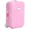 Dilwe Mini giocattolo valigia, simpatico giocattolo valigia di plastica per bambini(rosa)