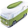 BRISA VW Collection - T2 Bus Pulmino Beauty Case da Viaggio | Volkswagen Trousse Porta Cosmetici, Idrorepellente, in neoprene, con 4 tasche a rete, ideale per viaggi, Verde Piccolo