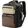 VANKEV easyJet British Airways Jet2 Zaino da Viaggio Aereo Cabina 45x36x20 | 32L, Bagaglio a Mano Per Viaggio Lavoro Scuola, Zaino per Laptop 15,6 Pollici, Zaino Casual, Oliva Verde Scuro/Marrone