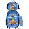 CYPBRANDS CYP BRANDS Set Trolley Funzionale, Scuola, Viaggio, 3 Pcs, Lunch Bag, Astuccio per Scuola, Blu Prodotto Ufficiale Stumble Guys