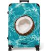 NoBoringSuitcases.com NoBoringSuitcases© Valigia Grande Trolley Da Stiva Viaggio Rigido Leggero 4 | 77x51.5x28 cm - Ruote Valigie Per Large XL Bagaglio Luggage Cocco - Bianco