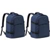 Flight Knight Set di 2 Zaini Sotto-Sedile 45x36x20 cm easyJet Free Carry On Per Viaggi, con Porta USB, Zaino Imbottito e Confortevole - Bagaglio A Mano Per easyJet, Ryanair, BA, Jet3