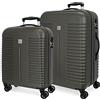 ROLL ROAD, grigio, 40 x 55 x 20 cm / 48 x 68 x 27 cm, Set 2 valigie