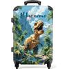 NoBoringSuitcases.com NoBoringSuitcases© Valigia Bambini, Grande | 72 L - Personalizzabile, Trolley Bambino, Serratura TSA, 23 kg (67 cm) (T-Rex nella