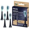 Beurer SC Protection Plus Testine di Ricambio - 4 Testine Compatibili con Spazzolini Sonici Philips Sonicare (escl. One & Kids) - Setole Morbide per Denti Sensibili - Materiali Sostenibili