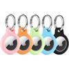 Carehabi Portachiavi AirTag Apple in Silicone, Porta AirTag Custodia con Moschettone, Cover Air Tag GPS Holder per Zaino Bambini e Collare Cane, Compatibile con AirTag 1 ＆ 2 (Cinque Colori)