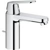 GROHE Miscelatore Monocomando per Lavabo Eurosmart con Astina a Saltarello, Cromo, M 23325000