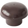 First Plast CDVM80M Cappello di Ventilazione Testa Esalatore con rete, Marrone, diametro interno 80 mm