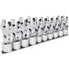 Sealey S01043 - Set di chiavi metriche a forchetta con testa flessibile, 3/8