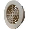 La Ventilazione TF10S Griglia di Ventilazione Tonda in Plastica da Incasso, Sabbia, diametro 128 mm