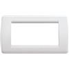 Vimar 16764.04 Placca Rondo, Bianco Idea (lucido), 4 moduli (Confezione da 6)