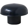 First Plast CDV80A Cappello di Ventilazione Testa Esalatore, senza rete, Ardesia, diametro interno 80 mm