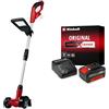 Einhell 3424050 Pulisci Fughe Ge-CC 18 Li, Solo Power X-Change, Ioni di Litio, Diametro Spazzola 100 mm, 18 V + Power-X-Change Starter Kit, Caricabatteria e Batteria da 4000 mAh Li-Ion