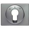 Hager arsys - Placca centrale pulsante chiave acciaio smaltato/A
