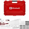 Einhell 233 pezzi valigetta portautensili per meccanica | Cricchetti | chiavi combinate | set di inserti | bussole | prolunghe | adattatori | chiavi esagonali