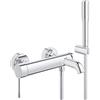 Grohe Miscelatore Monocomando per Vasca-Doccia, Grigio (Cromo) 33628001