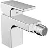 hansgrohe Vernis Shape - Rubinetto per bidet con scarico a tirante, Miscelatore monocomando per bidet con altezza bocca 78 mm, cromo, 71211000
