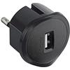BTicino S3625GU Adattatore con Presa USB per Tutti Gli Standard di Prese, 1.5A, 250 V, Nero (Confezione da 2)