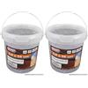 Connex Max-Power B30050 Secchiel.1.5 kg Chiodi Tp 2.5 x 55 mm (Confezione da 2)