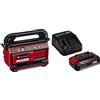Einhell Compressore a batteria PRESSITO 18/25 Power X-Change + Einhell Pxc Starter Kit 18 V, Batteria 2,5 Ah E Caricabatteria Power X-Change, Nero Rosso, 10 x 15 x 11.3 Cm