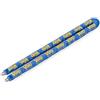 Viro - Catena Moto e Scooter, Sezione Semiquadra 10 mm, Lunghezza 200 cm | In Acciaio Speciale, Rivestita in Guaina Blu Antigraffio