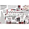 USAG USAG-496 E4-Assortimento Industria pz -U04960044, Multicolore, 254 Pezzi, Set di 254