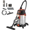 BLACK+DECKER Aspiratore Solidi e Liquidi BXVC30XTDE con Presa Elettroutensili (1600 W, 30 l)