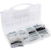 Connex Assortimento di unghie 1210 pezzi - Chiodi e perni in acciaio nel set - Preassortiti in pratica scatola di plastica - Adatto per casa, hobby & officina/scatola di assortimento/DP8500134