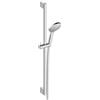 Duravit Set doccia universale, soffione doccia con 3 tipi di getto (Rain, Intense Rain, Soft Rain), soffione doccia a risparmio idrico con tubo, asta doccia variabile (900 mm), tubo doccia (1600 mm
