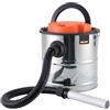 BIKAIN Aspiracenere 20L per Stufe a Pellet e Camini con Soffiatore | Potenza 1200W, acciaio inox, per camini, stufe a pellet e barbecue, include tubo e coprifiltro