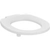 Ideal Standard Contour 21+ anello del sedile per WC - Bianco (Alpin) | Sedile per WC con paracolpi laterali per una migliore tenuta, S406601