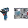 Bosch Professional GDR 12V-110 Avvitatore a Massa Battente a Batteria, Ioni di Litio, 10.8 V, karton + 35 pz. Set di punte MultiConstruction e bit di avvitamento Impact Control, accessori