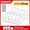 NiiMBOT D101 D11 D110 Etichette Termiche Adesive Bianche Impermeabili 3/5/10