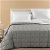 Caleffi Trapunta Leggerissima In Raso Jacquard Luce Matrimoniale Dreaming Grigio Caleffi